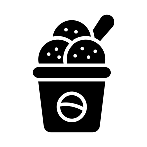 Cream, Gelato, Sundae, Dessert, Sweet icon