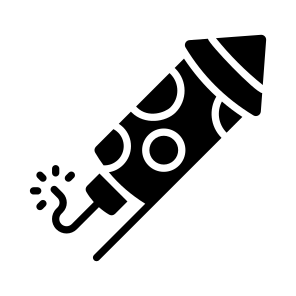 Firecracker, Fireworks, Pyrotechnics, Celebration, Rocket icon