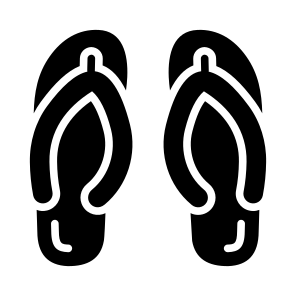 Flops, Slippers, Shoes, Sandals, Footwear icon