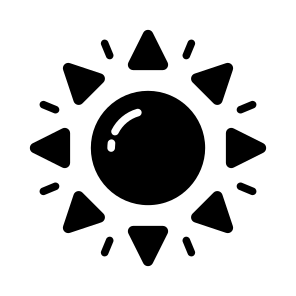 Sun, Solar, Sunshine, Sunlight, Nature icon