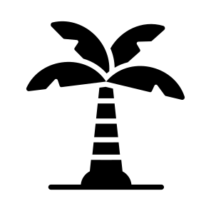 Tree, Beach, Island, Nature, Tropical icon