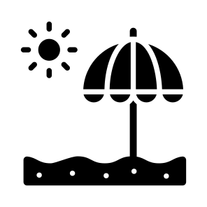 Umbrella, Sunshade, Parasol, Shade, Canopy icon