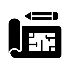 Architectural, Plan, Blueprint, Construction, Drawing icon