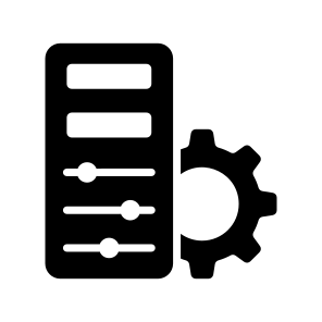 Configuration, Setup, Arrangement, Management, Setting icon