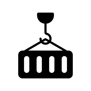 Container, Cargo, Shipping, Lighting, Crane icon