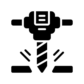 Drill, Jackhammer, Press, Machine, Electric icon