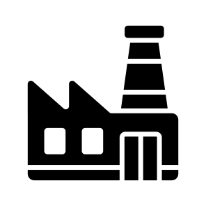 Factory, Industry, Mill, Manufacturing, Plant icon