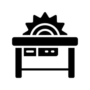 Saw, Woodworking, Cutter, Table, Bench icon