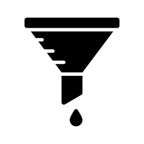 Oil, Funnel, Automotive, Mechanic, Filtering, Purification, Process icon