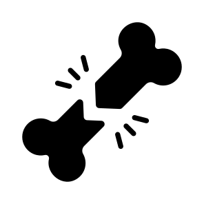 Bone, Injury, Fracture, Orthopedics, Broken icon