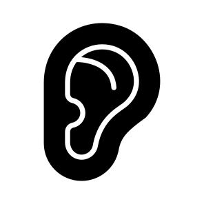Ear, Hearing, Auricle, Auditory, Organ icon
