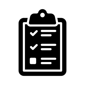 Record, Checklist, List, Clipboard, Document icon