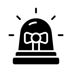 Siren, Hooter, Emergency, Light, Rescue icon