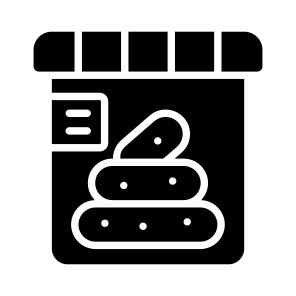 Stool, Poop, Sample, Lab, Testing icon