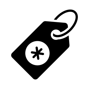 Tag, Label, Card, Sign, Symbol icon