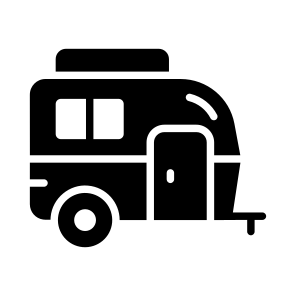 Camper, Caravan, Minivan, Vehicle, Transport icon