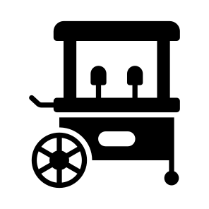 Candy, Sweet, Cart, Trolley, Booth icon