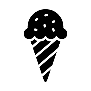 Cream, Dessert, Sweet, Confectionery, Cone icon