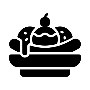 Dessert, Sweet, Cream, Confectionery, Sweetmeat icon