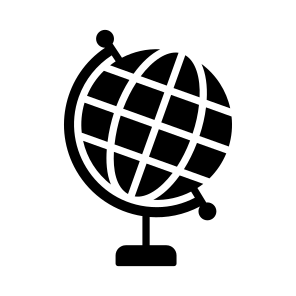 Geopositioning, Geography, World, Globe, Map icon