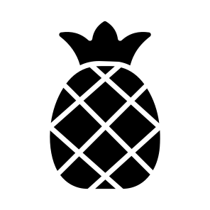 Pineapple, Ananas, Fruit, Food, Tropical icon