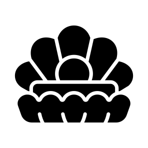 Seashell, Shell, Pearl, Charm, Oyster icon