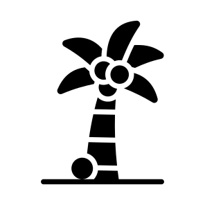 Tree, Nature, Beach, Island, Coconut icon