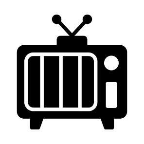 Tv, Television, Telecasting, Broadcasting, Device icon