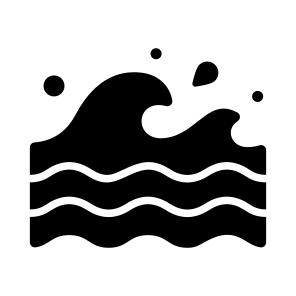 Wave, Ocean, Sea, Aqua, Water icon