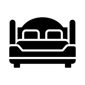 Bed, Bedroom, Bedsted, Furniture, Wooden icon