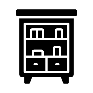 Bookshelf, Bookcase, Library, Cabinet, Books icon