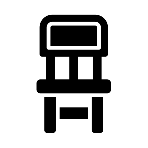Chair, Seat, Furniture, Sitting, Armless icon