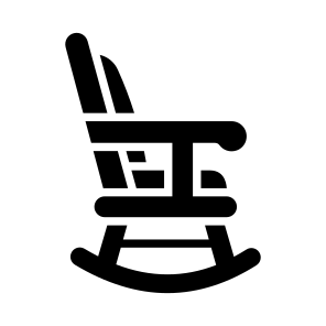 Chair, Seat, Sitting, Swing, Rocking icon