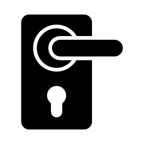 Door, Lock, Latch, Handle, Knob icon