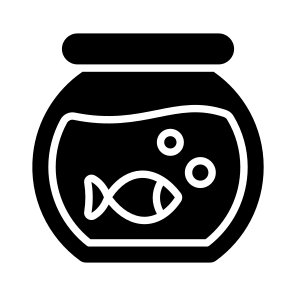 Fishbowl, Aquarium, Seafood, Creature, Animal icon