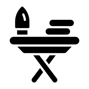 Iron, Press, Stand, Board, Desk icon