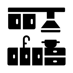 Kitchen, Hood, Sink, Household, Cooking icon