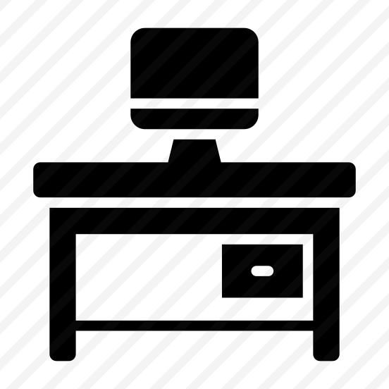 Monitor, Table, Drawer, Desk, Wooden preview