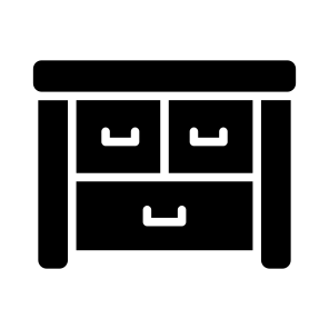 Office, Table, Drawers, Cabinet, Desk icon