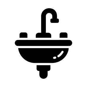 Sink, Basin, Washbowl, Washbasin, Bathroom icon
