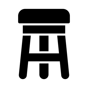 Stool, Seat, Chair, Sitting, Furniture icon