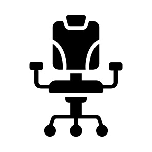 Swivel, Rotating, Chair, Seat, Sitting icon