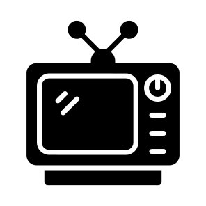 Tv, Television, Telecasting, Broadcasting, Appliance icon