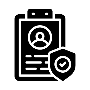 Biodata, File, Profile, Privacy, Security icon