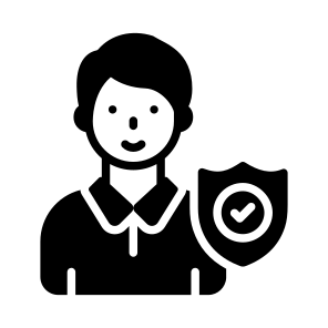Employee, Worker, Insurance, Shield, Privacy icon