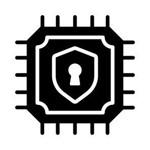 Encryption, Lock, Processor, Microprocessor, Microchip icon