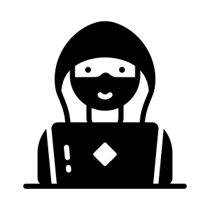 Hacker, Breaching, Cybercriminal, Cyber, Attack icon