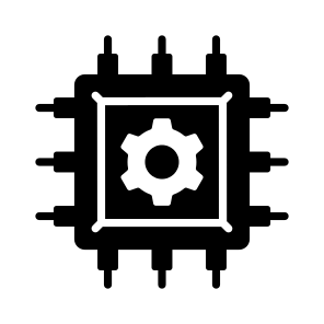 Management, Cog, Processor, Microprocessor, Microchip icon