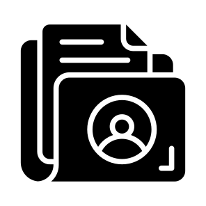 Record, Folder, Archive, Binder, Biodata icon