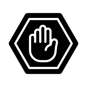 Sign, Hand, Plan, Gesture, Warning icon
